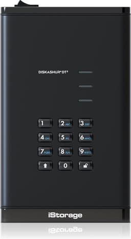 iStorage diskAshur DT3 HDD – externe harde schijf – 4TB – USB – 256-bit – Zwart — thumbnail 1