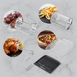 GOURMETmaxx Heteluchtoven Digitaal 12l - Zwart — thumbnail 14