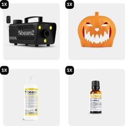 BeamZ Rookmachine Halloween - Pompoen rookmachine starterset - Met LED lichteffecten — thumbnail 2