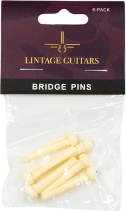Premium Brugpinnen Wit akoestische gitaar - Set (6 stuks) Brugpin - Pinnen voor gitaar - Gitaar volwassenen - Gitaar kind — thumbnail 1