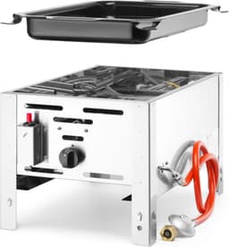 HENDI Compacte gasbarbecue – 5,8 kW – roestvast staal – 340x540x300 mm — thumbnail 1