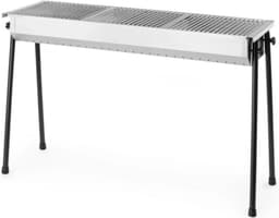 HENDI Houtskoolbarbecue – RVS – Demontabele poten – 3 roosters – 1145x380x770 mm — thumbnail 1