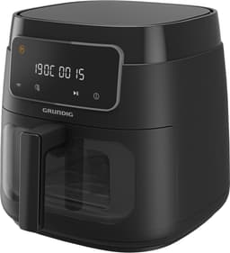 Grundig FRY 7320 Enkel 7,6 l Vrijstaand 1900 W Heteluchtfriteuse Zwart — thumbnail 1