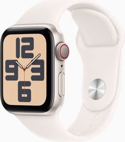 Apple Watch SE 2024 GPS + Cellular 40mm Starlight Aluminium Case with Starlight Sport Band - M/L — thumbnail 2