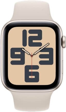 Apple Watch SE 2024 GPS + Cellular 40mm Starlight Aluminium Case with Starlight Sport Band - M/L — thumbnail 1
