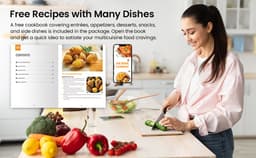 Acekool - Airfryer - Airfryers - Airfryer xl - Air Fryer - Heteluchtfriteuse - Hetelucht Oven Airfryer - Hetelucht - Heteluchtfriteuse xl - 4.5L — thumbnail 3