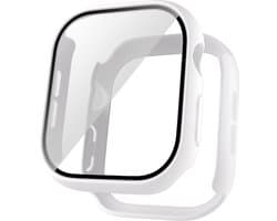 EP Goods - Full Cover/Hoesje - Screen Protector - Geschikt voor Apple Watch Series 10 - 46mm - Hardcase - Protection - Wit