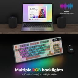 Royal Kludge RKS98 - Mechanisch Gaming Toetsenbord - Draadloos - RGB - Met LCD-scherm — thumbnail 4