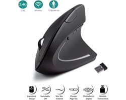 Verticale Muis Ergonomische 2.4Ghz Draadloze Optische Muizen 3 Verstelbare Dpi 800/1200/1600 6 Knoppen Voor Laptop Pc Computer Desktop