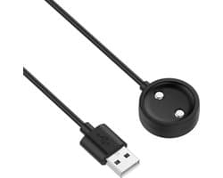 Oplader - USB oplaadkabel - geschikt voor Suunto Race / Race S / 9 Peak Pro - magnetisch - 1 meter - zwart