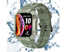 Tijdspeeltgeenrol PG Smartwatch - Groen - Waterdicht IP68, Gezondheidstracker met GPS, Hartslagmeter en Lange Batterijduur