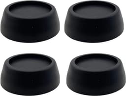 4 stuks anti-vibratie pads voor wasmachines, anti-geluid wasmachine voeten met rubberen pads voor wasmachines, wasdrogers, meubels, anti-vibratie wasmachine pads - 4 zwart - 6.5*2cm — thumbnail 1