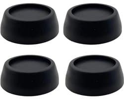 4 stuks anti-vibratie pads voor wasmachines, anti-geluid wasmachine voeten met rubberen pads voor wasmachines, wasdrogers, meubels, anti-vibratie wasmachine pads - 4 zwart - 6.5*2cm