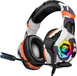 StayPowered Gaming Headset - Ultiem Surround Sound - Noise Cancelling Microfoon - Comfortabel en Duurzaam - Multiplatform Compatibel - RGB LED Verlichting - Stevige Gevlochten Kabel - Legerprint - Levering Sneller dan Aangegeven! — thumbnail 1