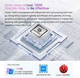 Smartphone Oscal C70 - 128GB - Zwart - Dual SIM — thumbnail 11