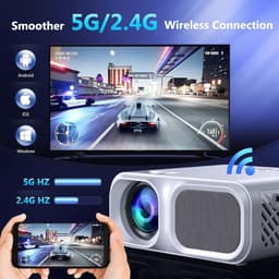 Equivera Mini Beamer - Draagbare Beamer - Beamer - Mini Beamer Projector - Projector - Mini Projector — thumbnail 3