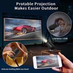Equivera Mini Beamer - Draagbare Beamer - Beamer - Mini Beamer Projector - Projector - Mini Projector — thumbnail 5