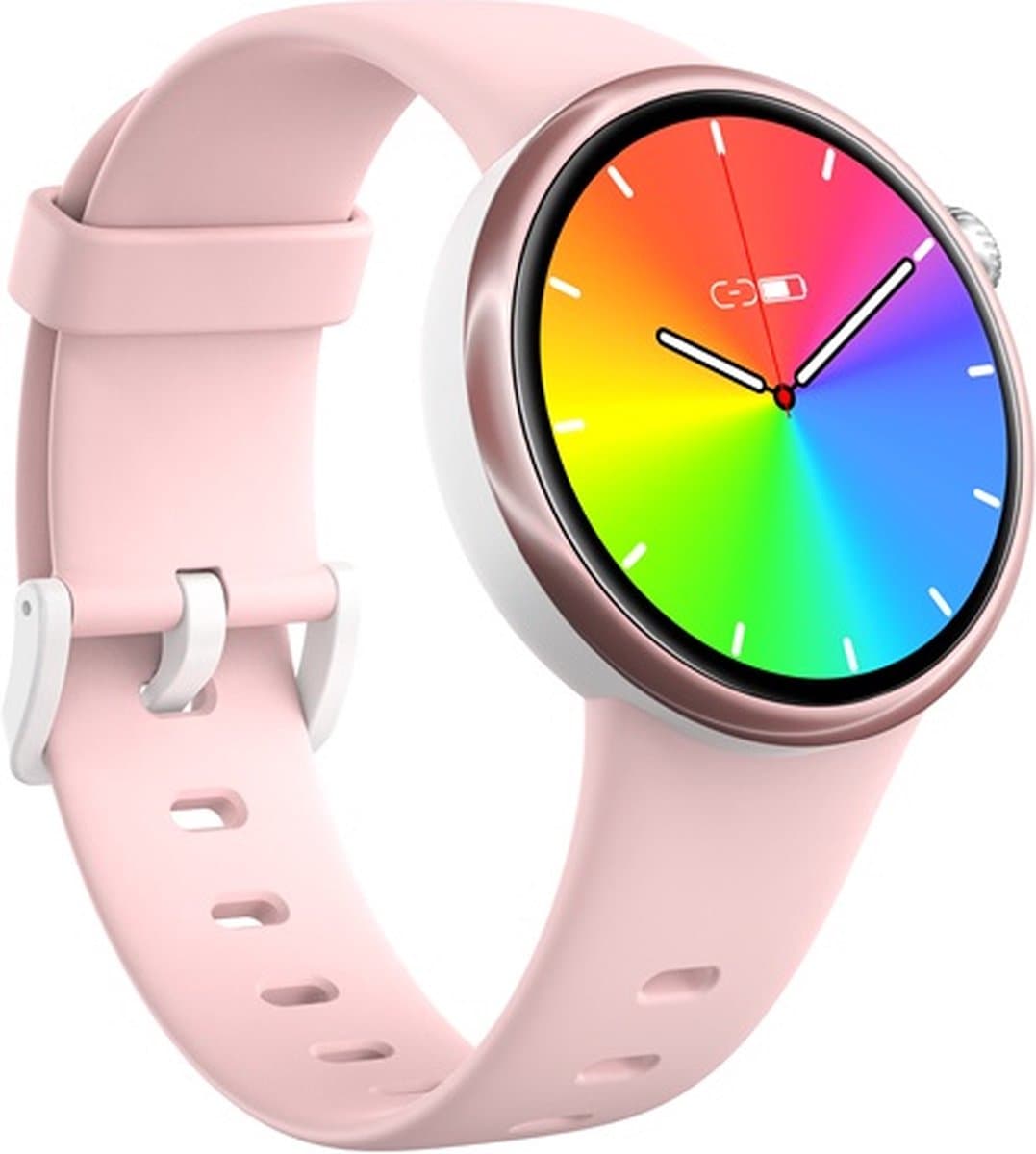 Smartwatch Kinderen – Stappen – Hartslag – Calorieën – Slaap Monitor – Roze — afbeelding 1