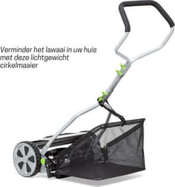 Grasmaaier Handmatig – Grastrimmer Met 20 Liter Opvangbak – Handmaaier 40 Cm Breed – Kooimesmaaier Met 4 Posities — thumbnail 4
