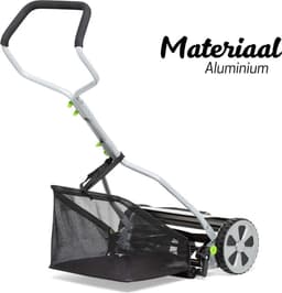 Grasmaaier Handmatig – Grastrimmer Met 20 Liter Opvangbak – Handmaaier 40 Cm Breed – Kooimesmaaier Met 4 Posities — thumbnail 2