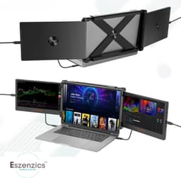Eszenzics™ Portable Monitor Pro7 - Full HD voor 13" / 17.3" - Uitbreiding Laptop Scherm - Tri Screen - Multifunctioneel inzetbaar - 195° Draaihoek — thumbnail 1