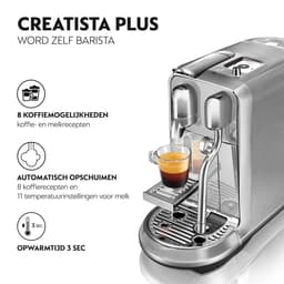 Sage the Creatista Plus Brushed Stainless Steel SNE800BSS Nespresso Koffiecupmachine — thumbnail 5