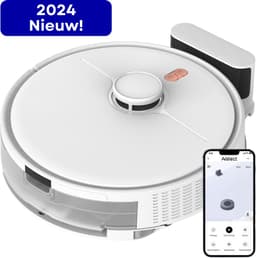 Avalect CleanSmart - Robotstofzuiger met dweilfunctie - Met laadstation - dweilrobot - Ideaal voor huisdieren - Lidar Laser - val & object detectie - Vloerdetectie - Met App - Wit — thumbnail 1