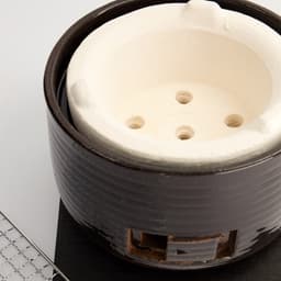 Konro Grill - Diatomite - Rond - 21.5x15.5cm — thumbnail 2