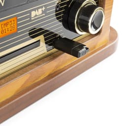 Retro platenspeler Bluetooth - Fenton Memphis - Met FM en DAB radio - Cassette speler - Lichtbruin — thumbnail 5