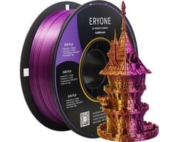Eryone - Duo silk - Gold + Purple - PLA Filament - 1Kg 1,75mm - Voor 3D-printer en 3D-pen - Goud en Paars