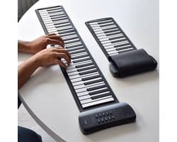 MikaMax Roll Up Keyboard - Oprolbare 61-toetsen Piano met 16 Klanken, Speaker en Travel Bag
