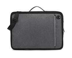 Laptophoes Laptoptas 15,6 inch - Laptop tas Schoudertas - Waterafstotend - zwart/grijs