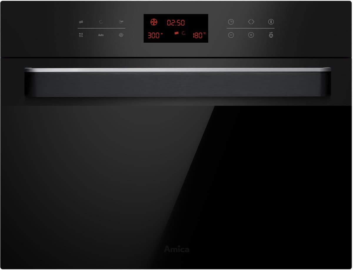 Amica Compacte ingebouwde mutifunctionele oven AMMB44E3GCB Q-TYPE - 44 l - 13 Programma's - Grill - Magnetron - Hetelucht — afbeelding 1
