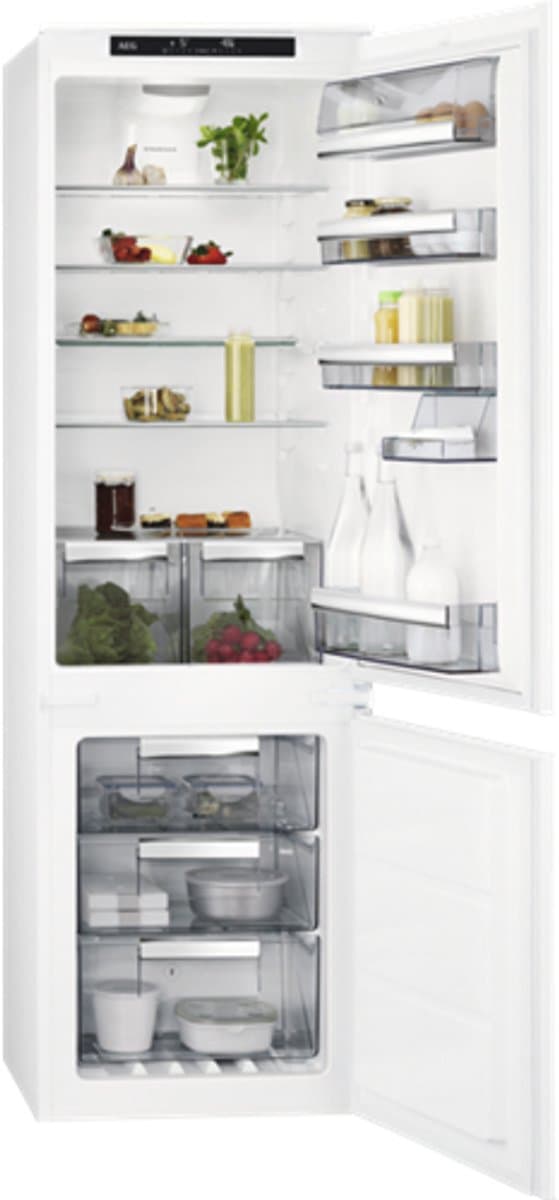 AEG SCE818E6TS koel-vriescombinatie Ingebouwd 254 l Wit — afbeelding 1
