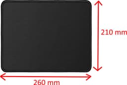ValeDelucs XL Muismat - Zwart - 260 x 210 x 3 mm - Antislip mat — thumbnail 4