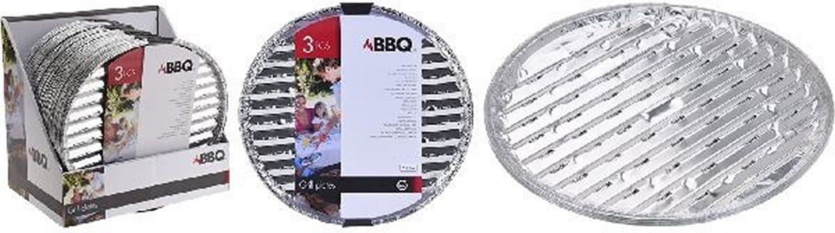 BBQ Barbecue Grillschalen Rond 3stuks — afbeelding 1