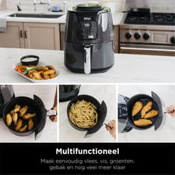 Ninja AF100EU - Multifunctionele Hetelucht Friteuse 3,8 liter - Grijs/Zwart — thumbnail 3