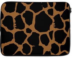 Laptophoes - Dierenprint - Giraffe - Design - Dieren - Laptop hoes - Laptop sleeve - Laptop - 17 Inch