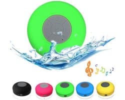 IGOODS Waterdichte Bluetooth Speaker - met Zuignap - Ingebouwde microfoon - Bluetooth 3.0 - Badkamer & Douche Speaker - Groen