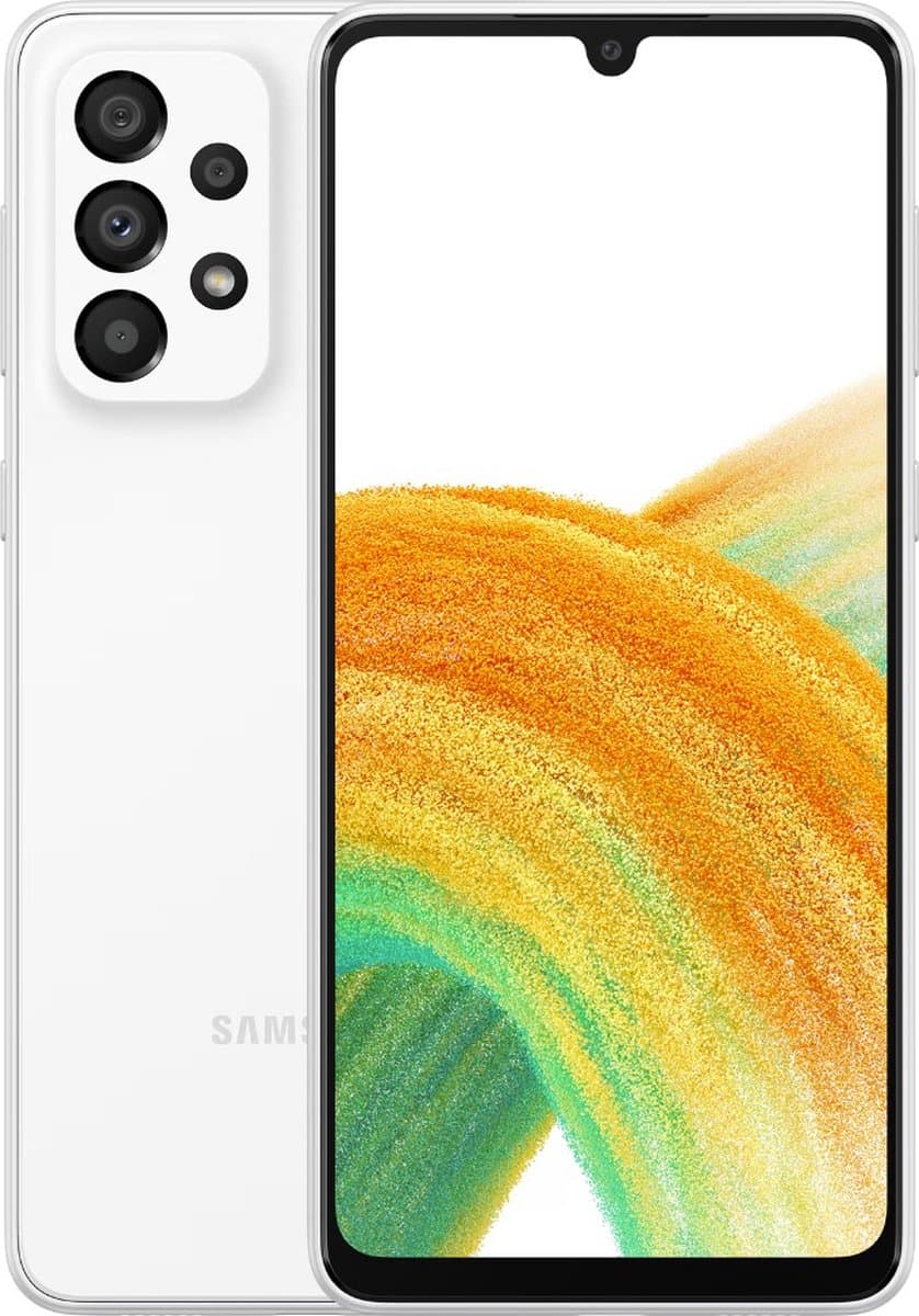 Samsung Galaxy A33 5G SM-A336B 16,3 cm (6.4") Hybride Dual SIM Android 12 USB Type-C 6 GB 128 GB 5000 mAh Wit — afbeelding 1
