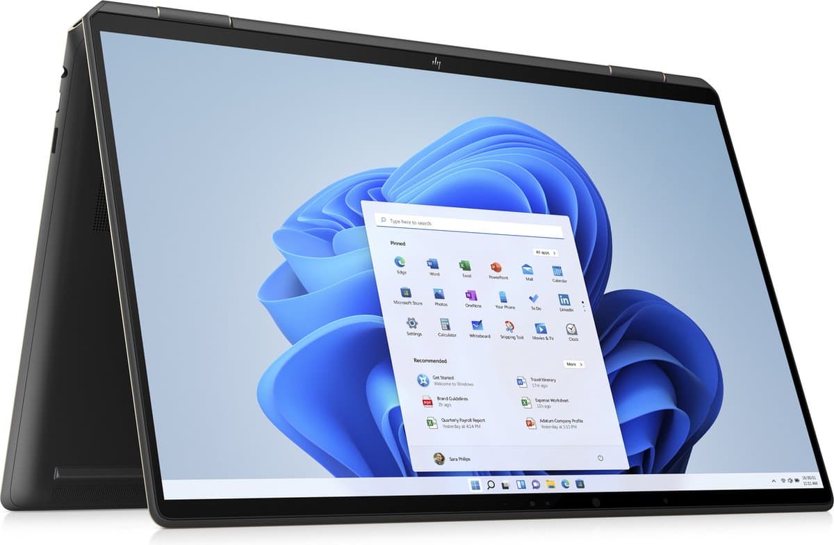 HP Spectre x360 16-f1660nd Intel® Core™ i7 i7-1260P Hybride (2-in-1) 40,6 cm (16") Touchscreen 3K+ 16 GB DDR4-SDRAM 512 GB SSD Intel Arc A370M Wi-Fi 6E (802.11ax) Windows 11 Home Zwart QWERTY — afbeelding 1