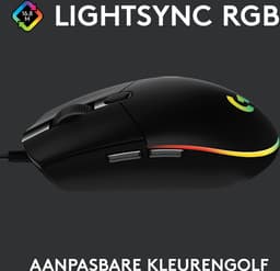 Logitech G203 LIGHTSYNC - Bedrade Gaming Muis - RGB verlichting - Zwart — thumbnail 17