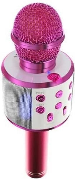 Draadloze Karaoke Microfoon met Speaker en Bluetooth - Roze — thumbnail 1
