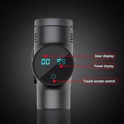 Regentech® Massage Gun - Professioneel Massage Apparaat - LCD - 20 Standen - Zwart — thumbnail 2