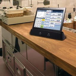Bianca Tablet + Docking Station met BT Speakers, 10.1 Inch IPS Hi Res LCD+Camera, Draadloos Opladen, BT+WiFi+2xSIM+4G, GPS Navigatie, Videobellen, Micro SD kaart,+2 USB poorten voor opladen Smartphone en Tablet, 64 bit OctaCore Processor, Android OS — thumbnail 5