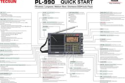 Tecsun PL990 -X korte golf radio — thumbnail 2