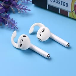 Oordopjes Anti slip - Siliconen Earhooks - Earhoox - Geschikt voor Airpods - Oorhaken - 1 paar wit — thumbnail 1