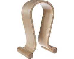 Houten Koptelefoonhouder Maclean MC-815O Hoofdtelefoonstandaard eiken