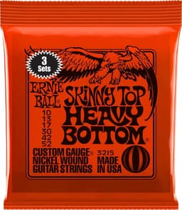 Ernie Ball 3215 Skinny Top Heavy Bottom Snaren voor Elektrische Gitaar (10-52) 3-Pack — thumbnail 1