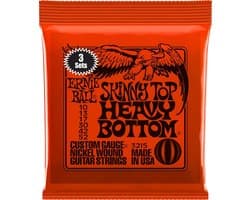 Ernie Ball 3215 Skinny Top Heavy Bottom Snaren voor Elektrische Gitaar (10-52) 3-Pack